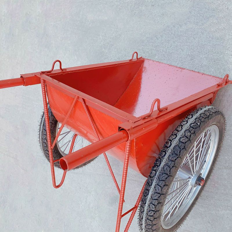 伸缩加厚花纹钢板 手推车灰斗车车 工地建筑车家用垃圾车包邮