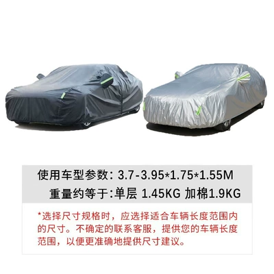 Cover, Car clothing - cross-border-silver-single-layer-fixed-rope-storage-bag-2m37-395175155m