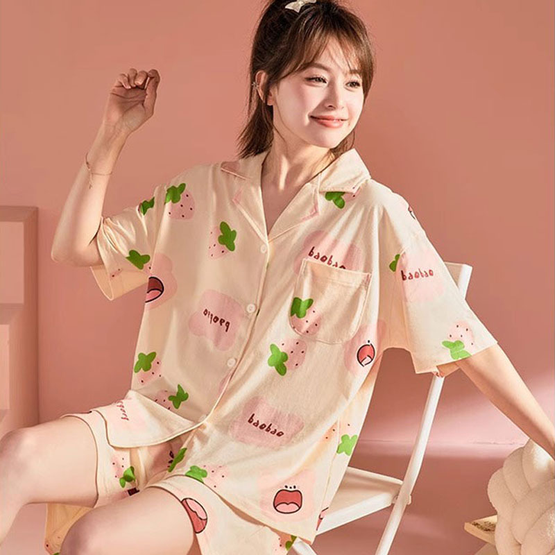 D.M-172 숏기장 베어스트로베리 가디건