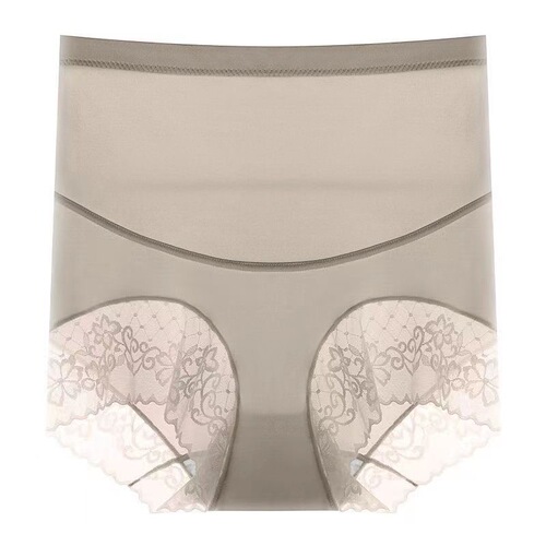 Mid-waist tummy-tightening butt-lifting body-shaping pants, high-waist underwear for women, slimming and flesh-covering summer thin breathable seamless underwear for women