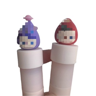Cartoon Stereo Doll Lipstick Lipstick Cover Silicone Protective Cover Cosmetics Decoration Gift Doll Design and Customization