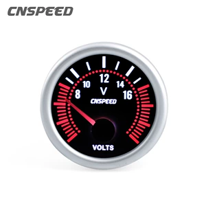 Cross-border hot selling 12v GM modified voltmeter 2 inch (52mm) white light sunglasses Matt circle voltmeter