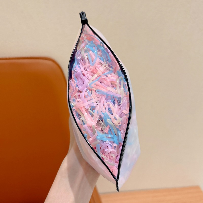 Niños coloridas tiras desechables niñas bebés de cabello de alta elasticidad niñas pequeñas no lastiman cabello anillo de cabello