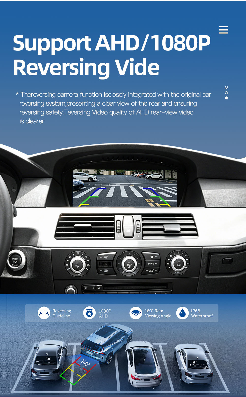 8.8inch Suitable for Bmw 5 Series E60 E61 E63 E64 Central Control Large Screen In-Car Gps Navigation All-In-One Device