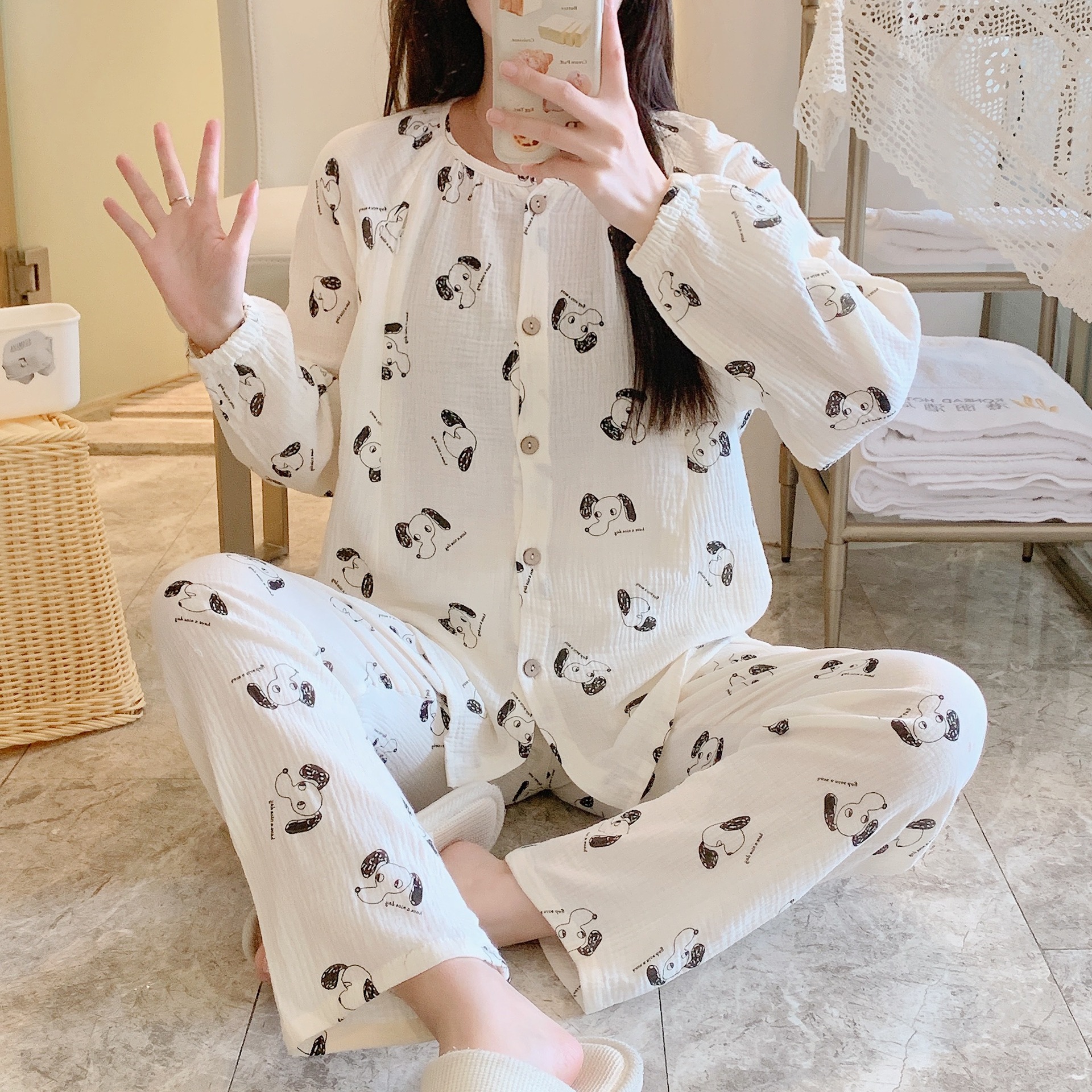 카르토 개-크루 넥