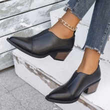 U 15536 Pointed Toe Low Heel Shoes ���Ŵָ���Ь ŷ���羳