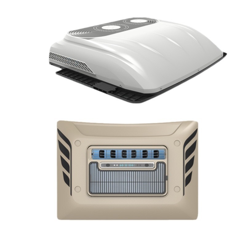 Treeligo nuevo aire acondicionado de estacionamiento de alta gama doble ventilador todo en uno 12V24V coche eléctrico autocaravana camión aire acondicionado