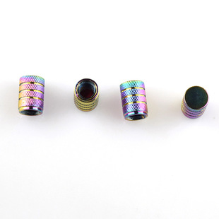 Car motorcycle beauty mouth magic color aluminum alloy valve cap color valve cover three slot valve cap