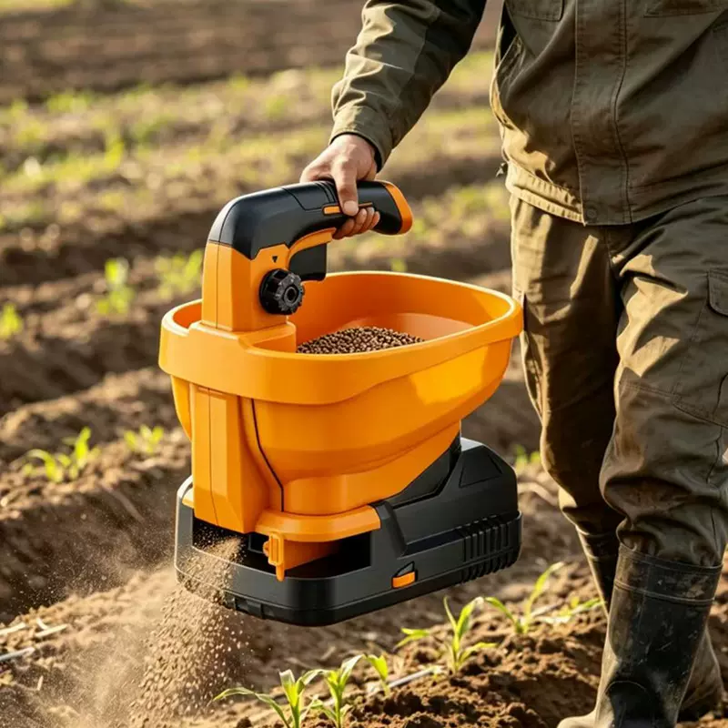 锂电播种机小型手提施肥撒种机农用大容量菜籽大豆播撒投料融雪机