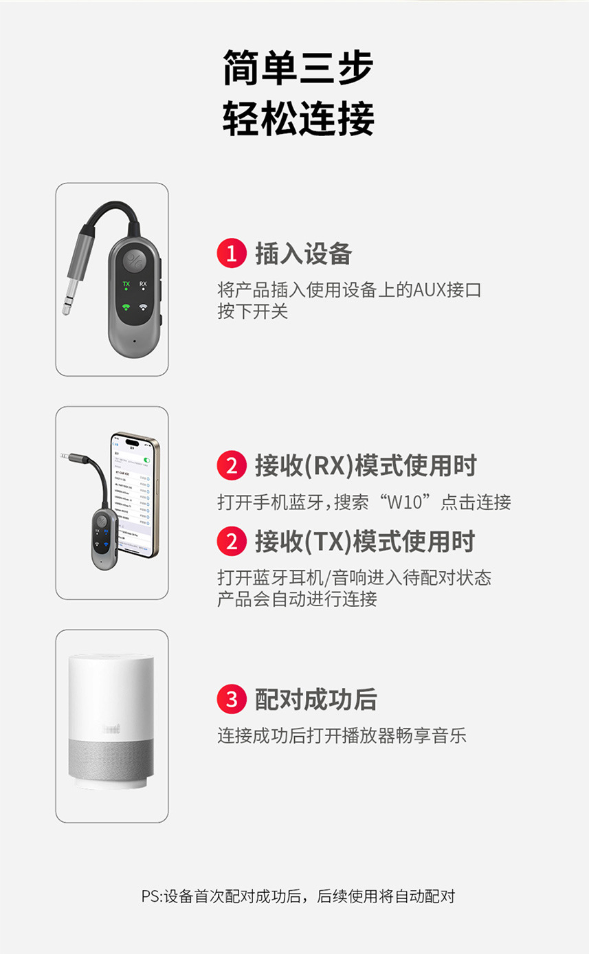 Car FM Bluetooth 5.3 transmitter receiver two-in-one mobile phone audio connection car audio to wireless sound quality