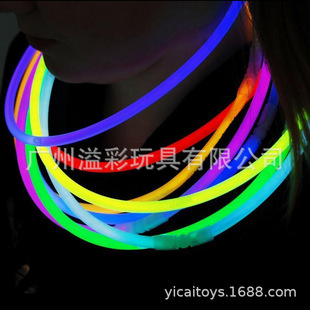 Fluorescent Stick 5*560mm Multi-Color Luminous Collar Manufacturer Direct Sales Wholesale Fluorescent Stick Disposable Necklace Jewelry