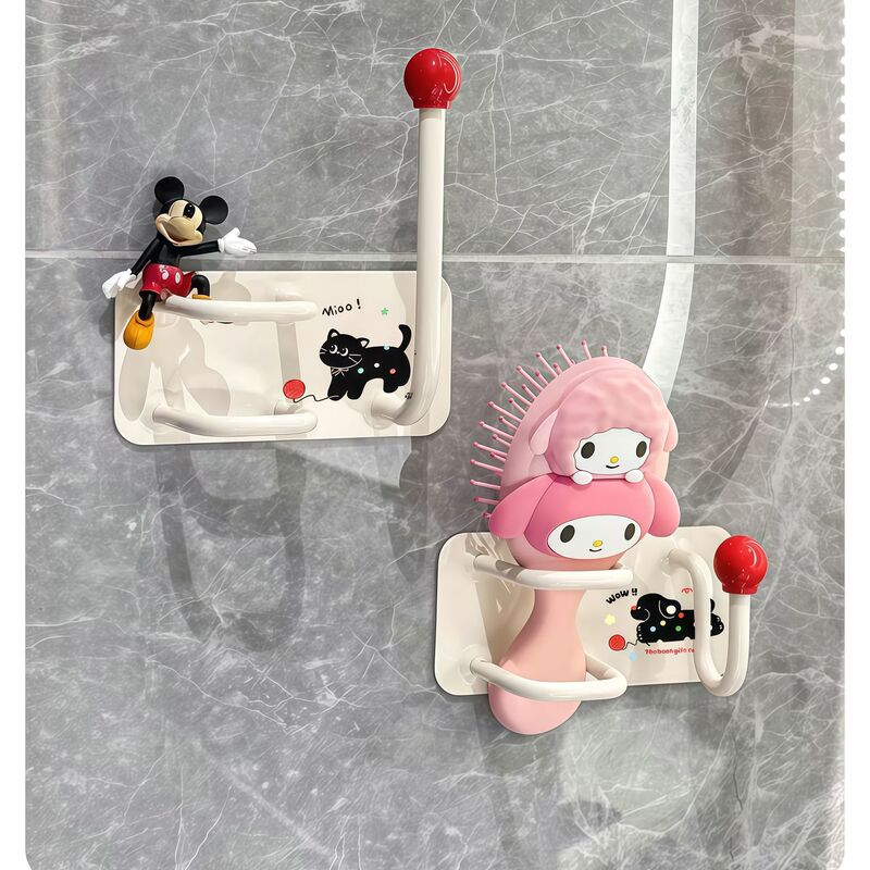 Gzp Comb Hairband Hair Tie Storage Wall-Mounted Rack, No-Drill Luxury Storage Rack Wall-Mounted/Hanging Storage Rack