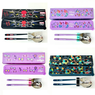 Tableware, children's fork for students, cartoon spoon, primary and secondary school