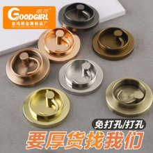 304不锈钢入户衣钩 时尚实心挂衣钩旋转隐藏挂钩厨卫重力五金挂钩