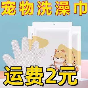 Pet Wash-free Gloves Disposable Bathing Artifact Pet Supplies Deodorant Dry Cleaning Cat Dog Wipes Special