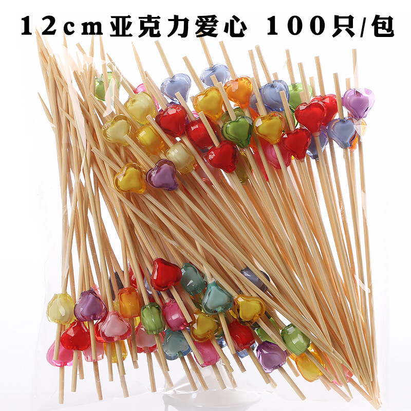 Fruit stick desechable flor stick