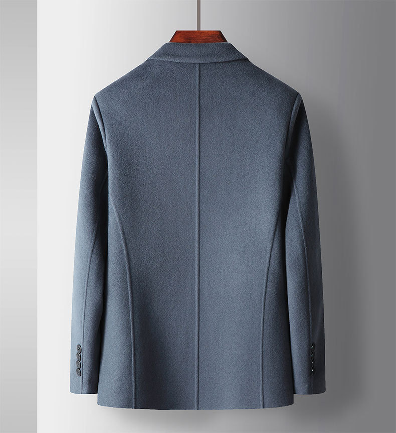 Miesten vaatteet Miesten syksy- ja talvipuku, käsintehty kaksipuolinen villainen länsimaisten ihmisten yksivärinen yritysvillapuku, takki_voghion.com