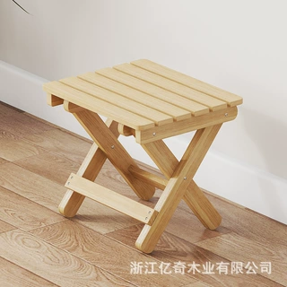 折叠凳子便捷全实木马扎凳非塑料家用换鞋凳浴室洗脚凳客厅矮凳子