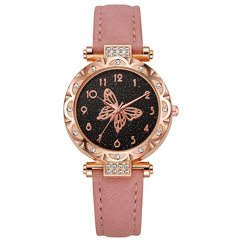 Comercio exterior transfronterizo nuevo reloj de moda moda femenina simple mariposa reloj de cuarzo al por mayor reloj de venta directa