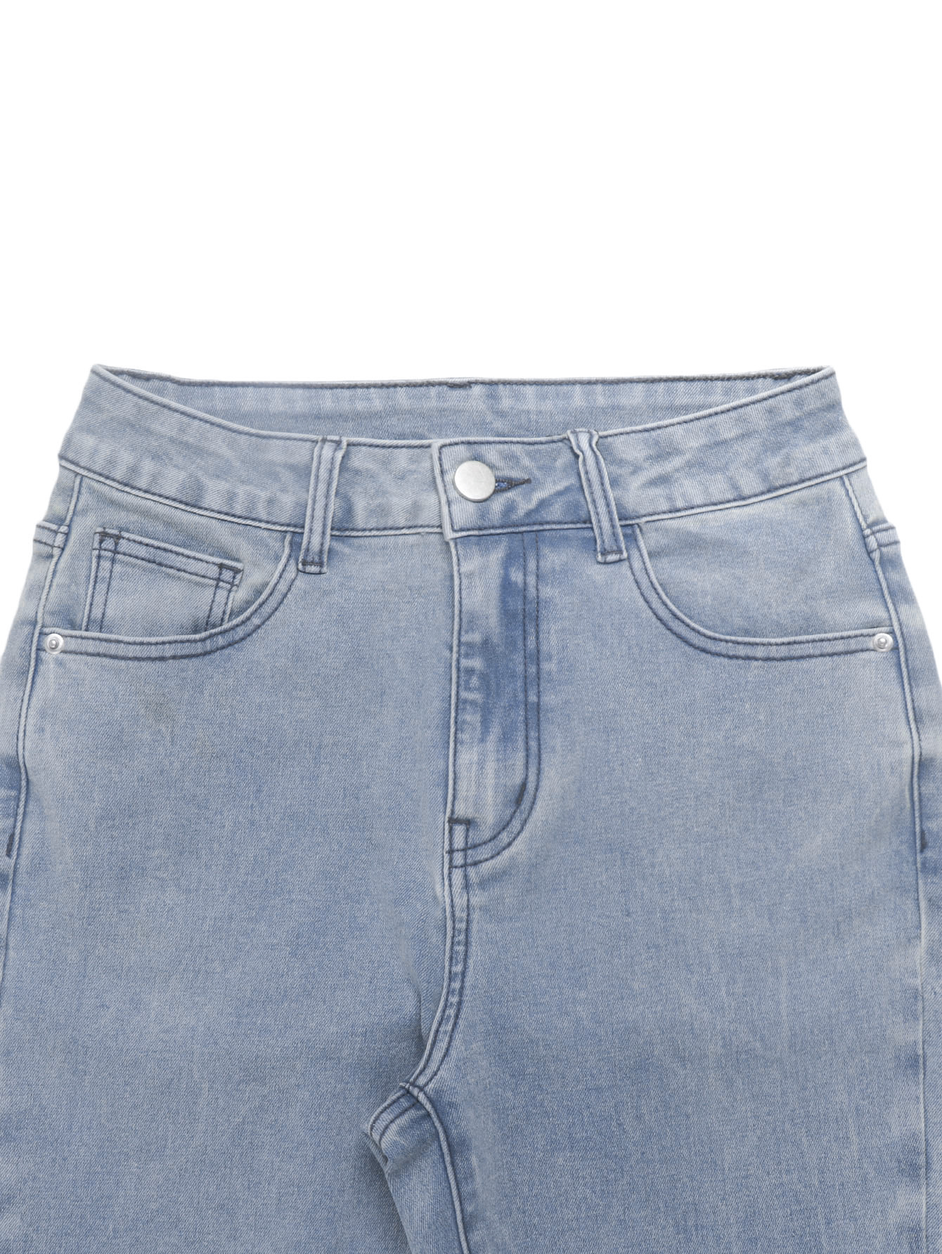 Women's High Waisted Flared Jeans Slim Fit Stretch Denim Trousers_voghion.com