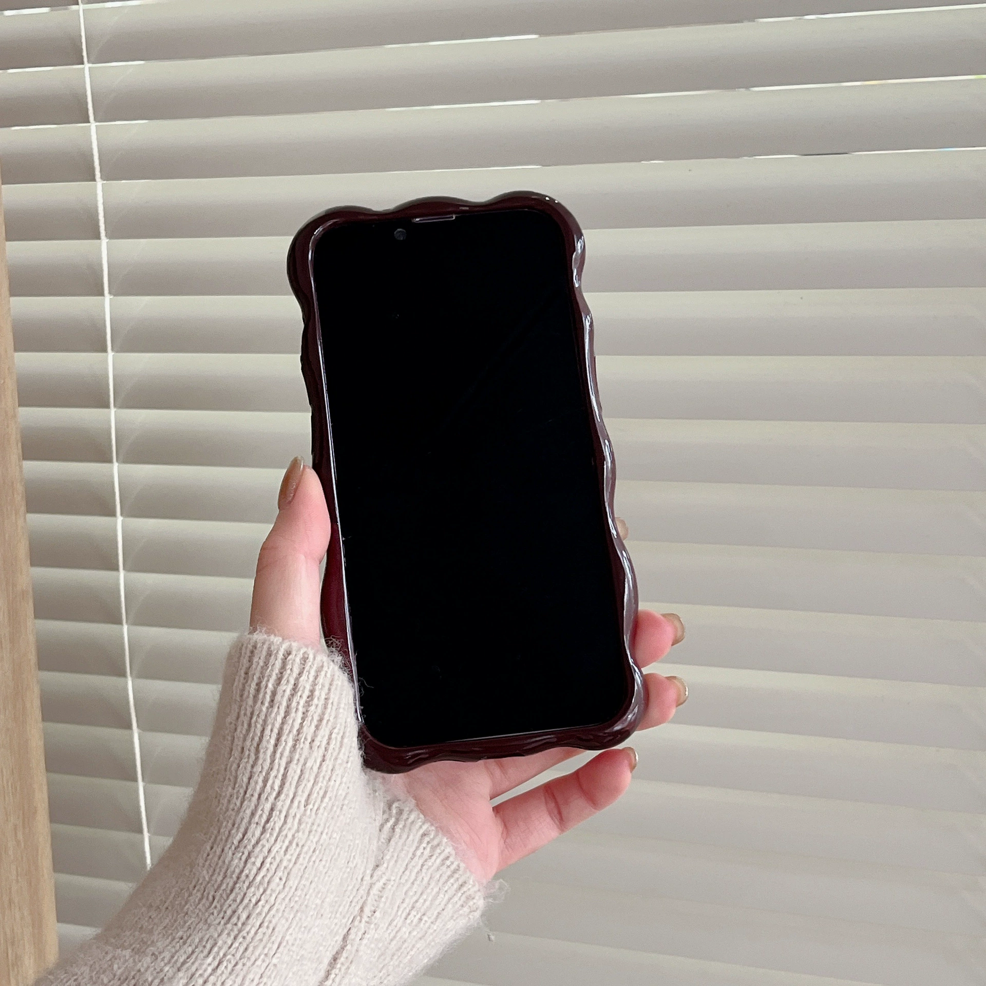 Совместимый с Apple чехол для iPhone16 Pro, бордовый, защитный корпус для телефона, iPhone 15, iphone, 13, осенней защиты