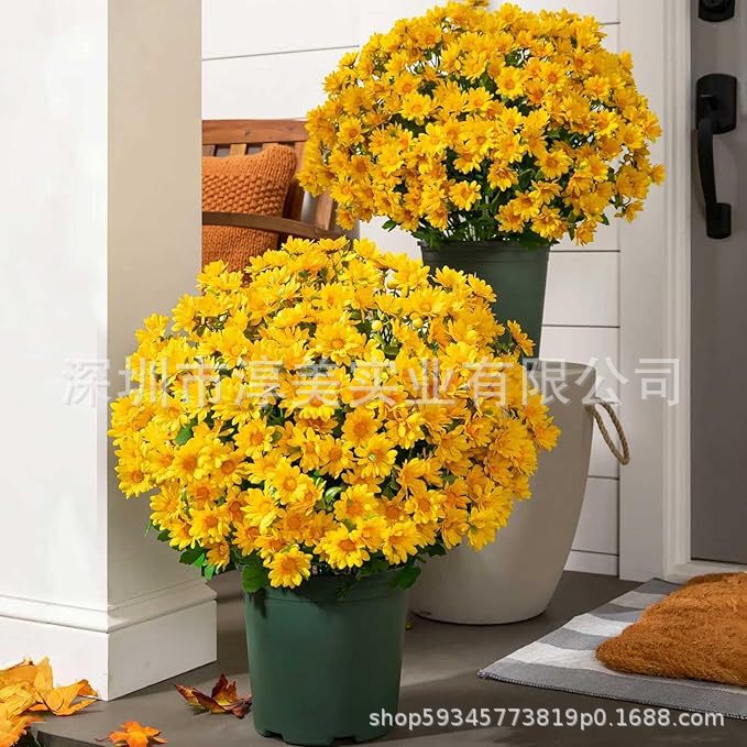 Cross-Border Sunset Chrysanthemum 5 Colors Available 7 Heads 21 Heads Artificial Chrysanthemum Mother's Day Gift Autum Garden Porch Decoration Cross-Border Sunset Chrysanthemum 5 Colors Available 7 Heads 21 Heads Artificial Chrysanthemum Mother's Day Gift Autum Garden Porch Decoration