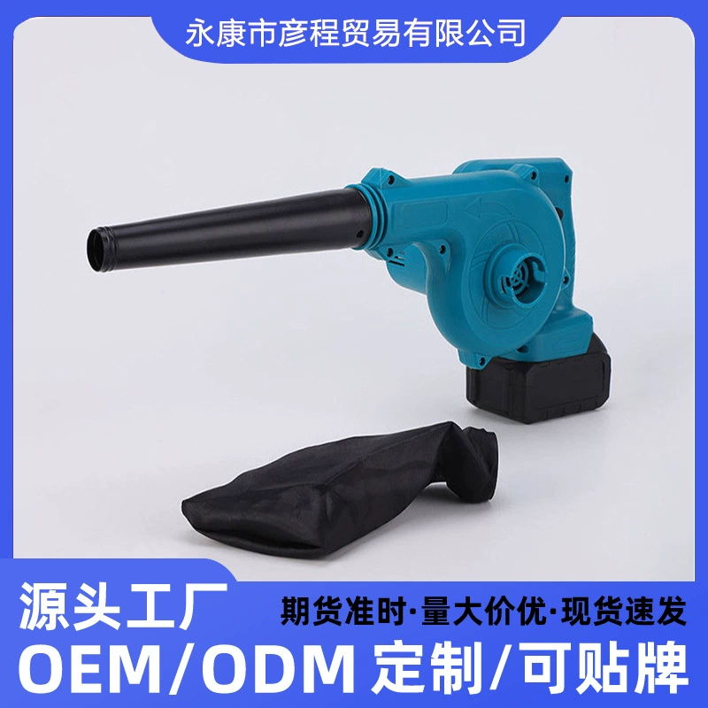 Портативный многофункциональный беспроводной воздуходув и пылесос высокой мощности для улицы, с функцией сушки волос на литиевой батарее