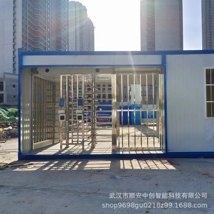 工地实名制转闸全高十字转闸单向旋转门转闸门闸机门禁系统全高闸