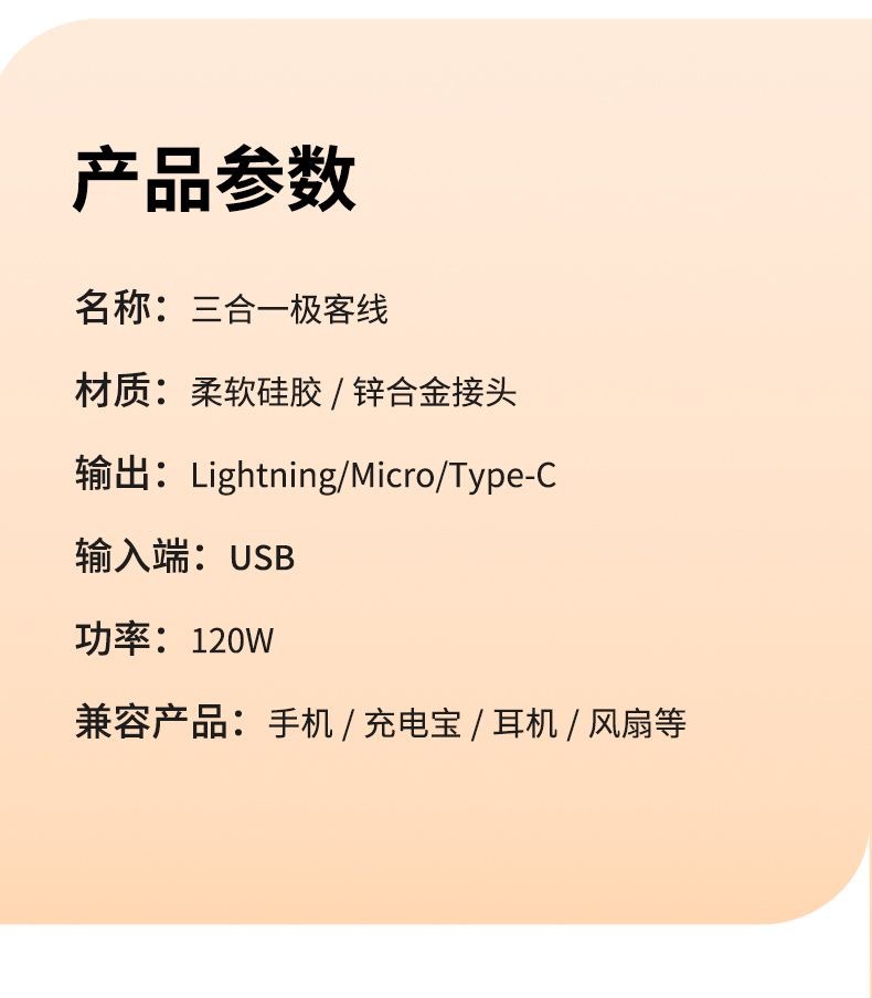 120W süper hızlı şarj çinko alaşımlı üçü bir arada veri kablosu Apple/Type-c/Android hızlı şarj için uygun Geek kablosu
