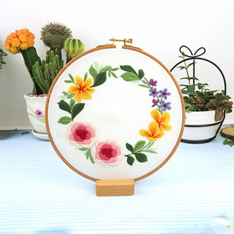 Kit de Bordado con Cinta de Algodón y Lino Tridimensional para Estudio