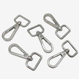 箱包配件方形合金钩扣金属内径2CM狗扣浅金色五金板扣五金配件