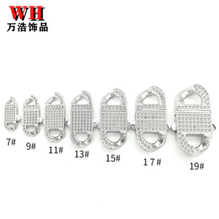 Dongguan specializes in producing powder casting accessories 304 stainless steel jewelry accessories chain buckle five-leaf flower pendant