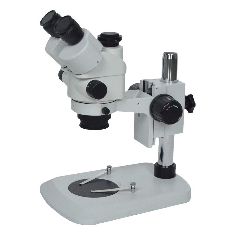 Microscopio estereoscópico de tres ojos para inspección de circuitos de chip de ampliación continua reparación de teléfonos móviles soldadura evaluación de joyería HD