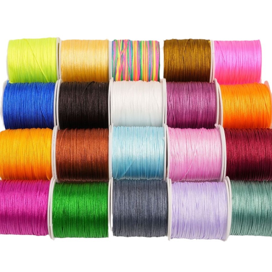 Hilo de jade n.° 72 encriptado, para bricolaje, hecho a mano, trenzado, para pulseras, cuerda para tejer, hilo para joyería, collar, hilo para abalorios