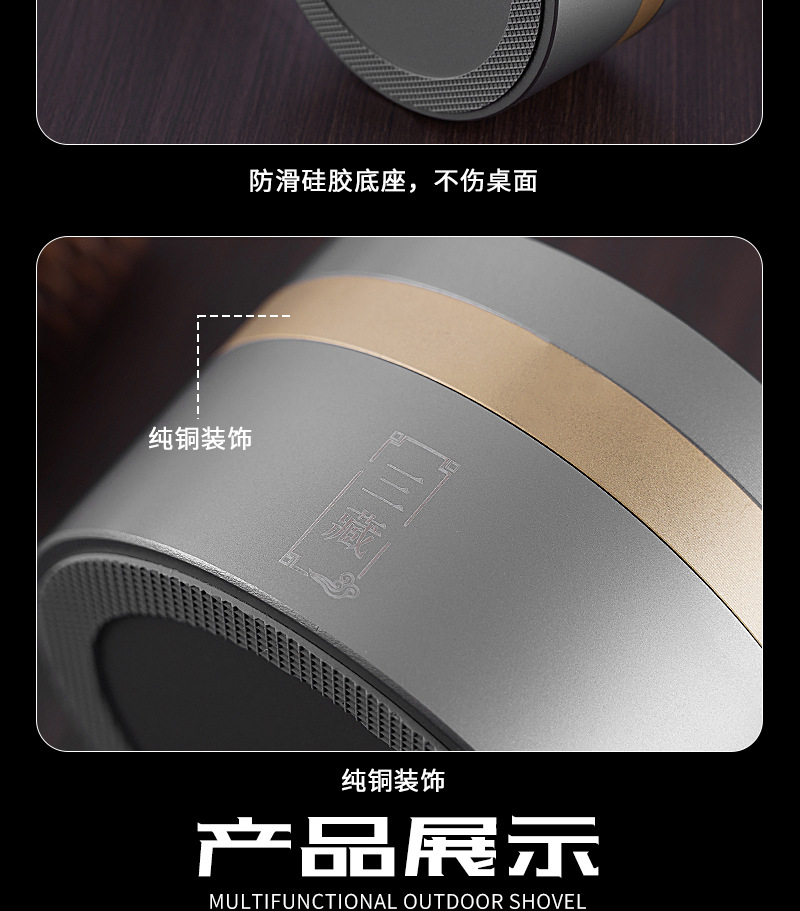 Cross-Border Thickened Anti-Dust Stainless Steel Creative Ashtray for Car and Home Use, High-End Gift Ashtray with Metal Design