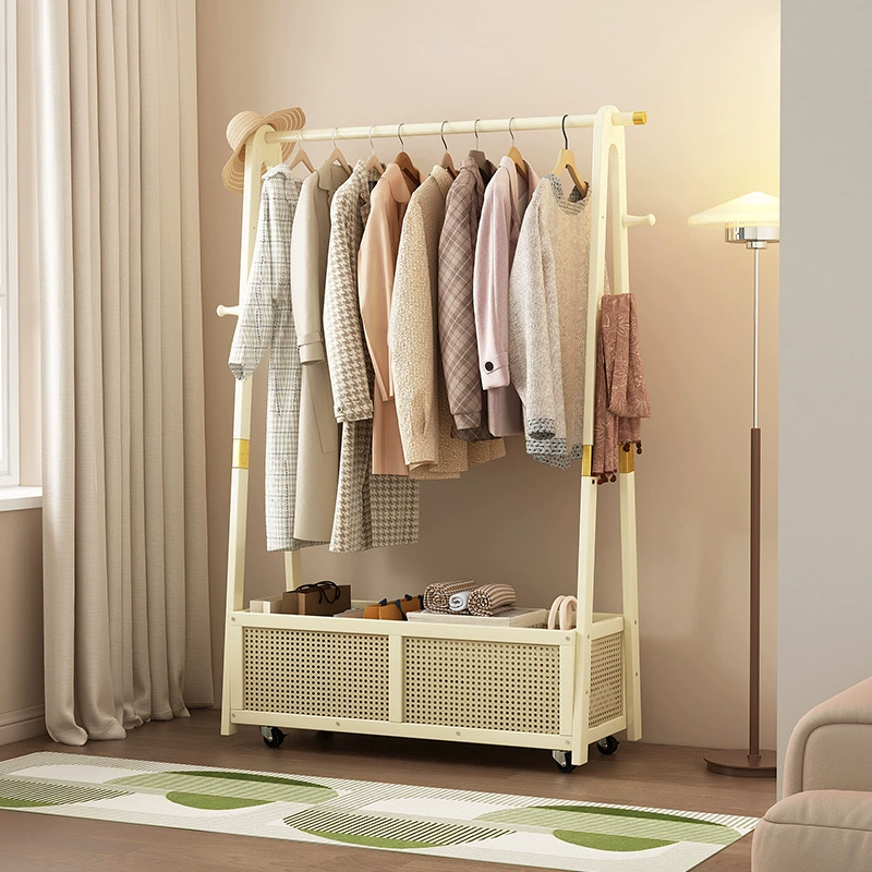 Гардеробная стойка от пола до потолка Спальня в японском стиле ротанга