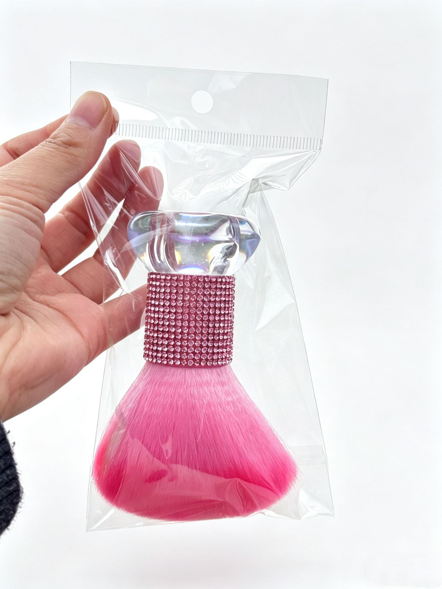 Brocha para Uñas Tipo Champiñón con Base para Manicura y Maquillaje
