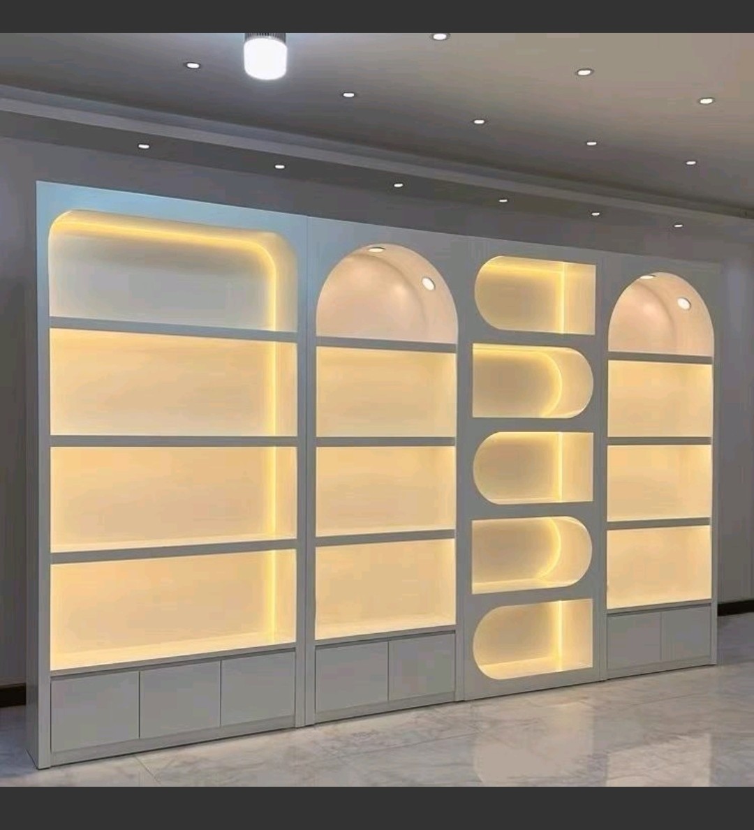 高端美容院产品展示柜   新款彩妆化妆品置物货架  美甲店展示柜