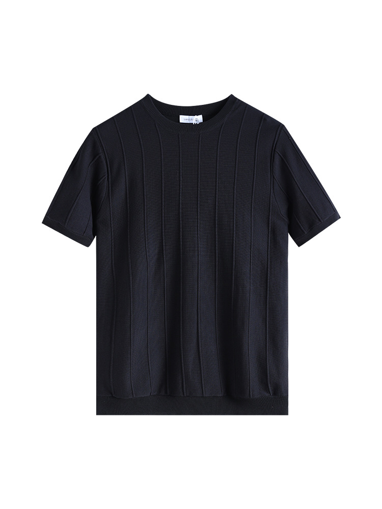 Hombre de verano camiseta de manga corta camiseta de hielo sólido camiseta de punto camiseta camiseta de base camiseta de vestir ropa de hombre al por mayor sensación de hielo