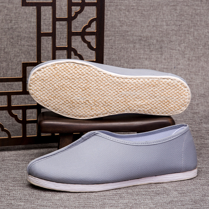 Buddhist layman meditation monk shoes Chinese traditional style handmade multi-layer sole old Beijing comfortable breathable summer cloth shoes