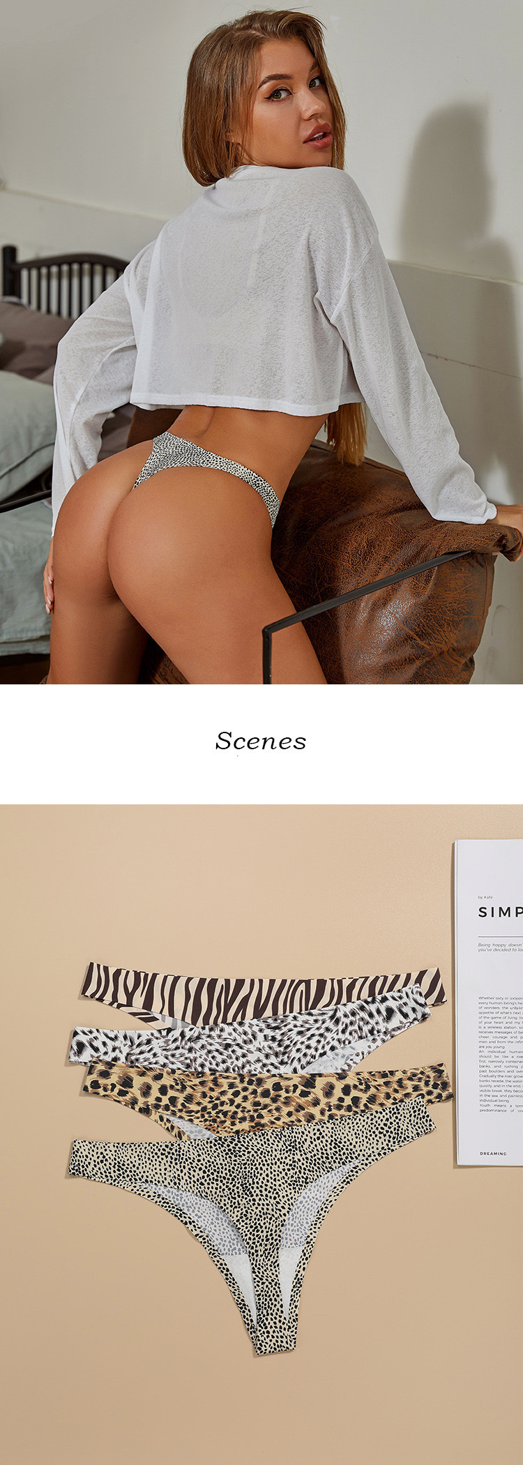 Leopard Print Thong 4