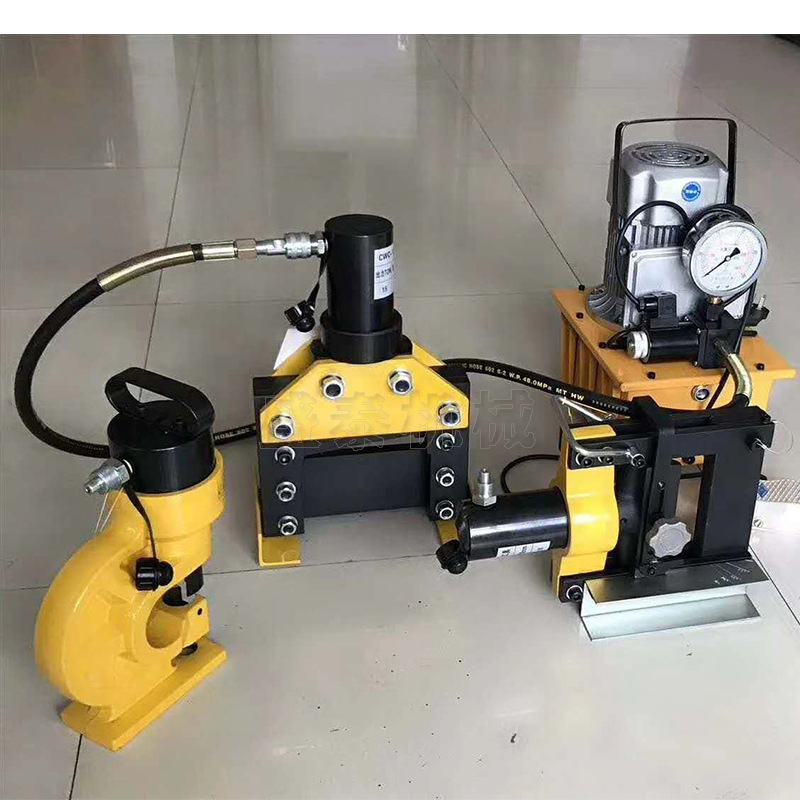 铜排加工机 切断冲孔折弯三合一母线加工机具 小型便携式母线机