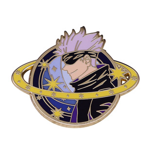 The strongest spell master five Wu brooch beautiful starry sky badge fantasy adventure comic spell back battle inspiration pin