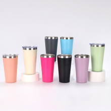 ��Լ��ɫ16oz���ȱ�304�����˫����ձ��±������Я����������