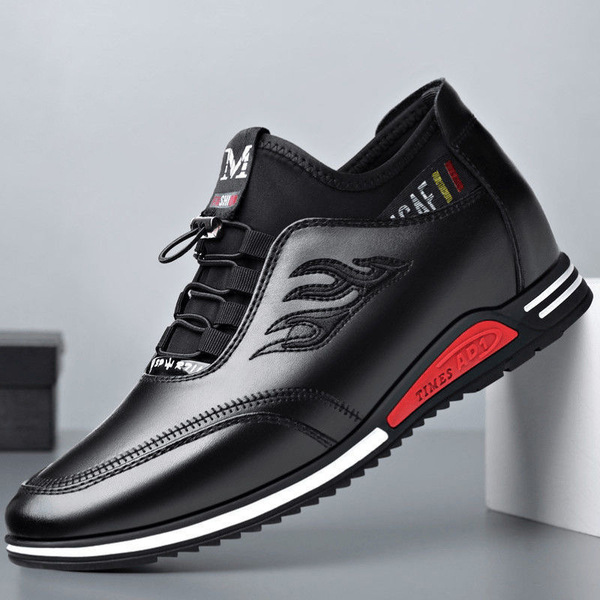 comfortable sneakers for leisure English style with hidden heel