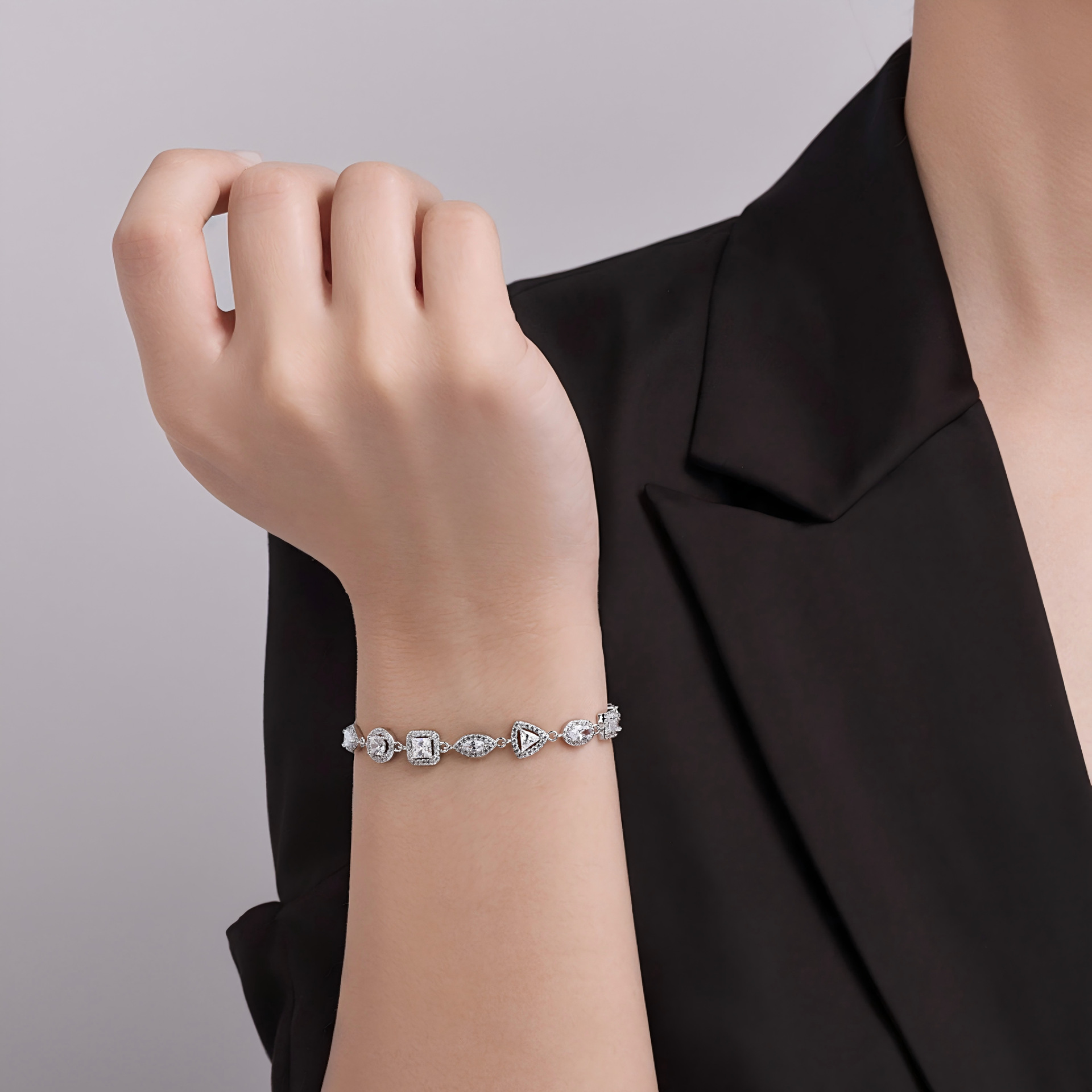 Pulsera mujer elegante clásica multi formas joya fina_voghion.com