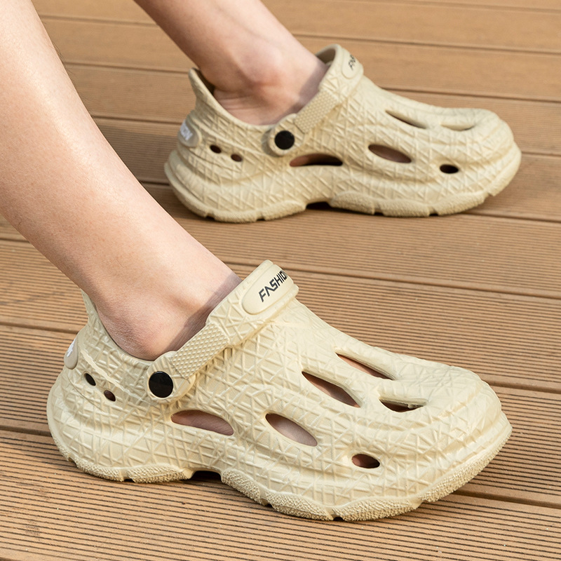 2025 New Arrival Tracing Wading Shoes Men's Outdoor Beach Cave Shoes Outdoor Non-slip Bag Heeled Driving Fishing Sandals