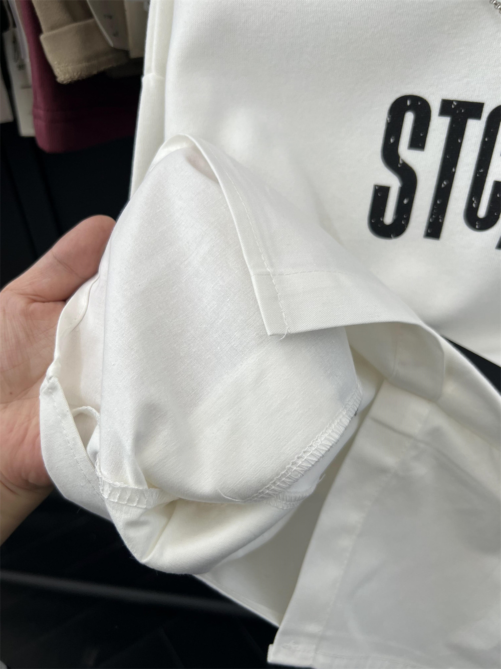 American hip-hop style autumn boys' letter  two-piece spliced shirt hoodie children's hooligan handsome street dance_voghion.com