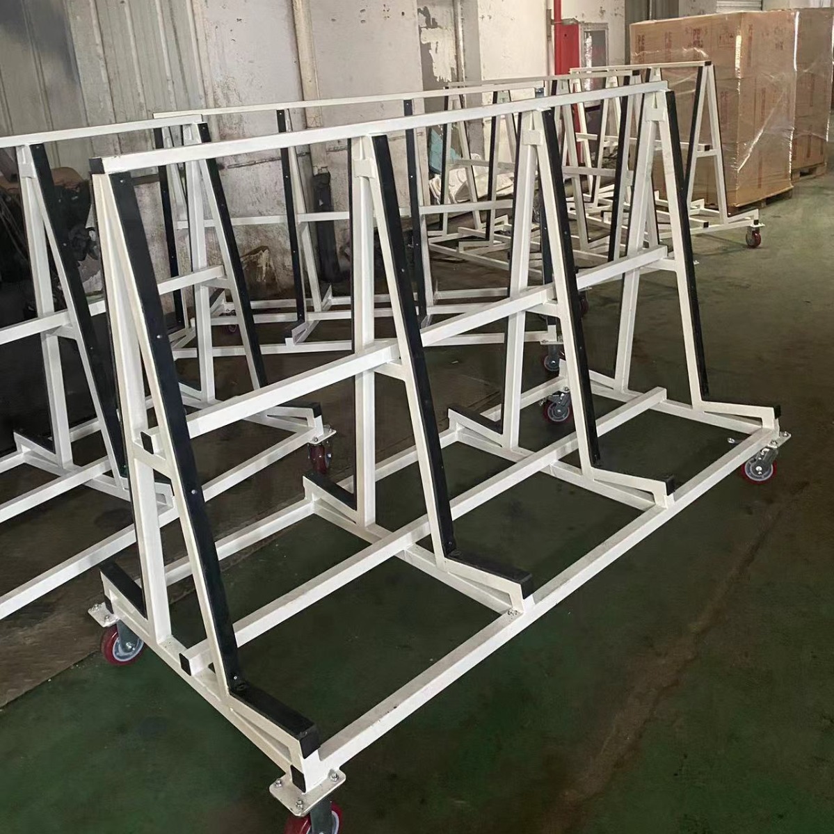 厂家批发省时省力玻璃手推车平稳玻璃搬运周转车玻璃手推车