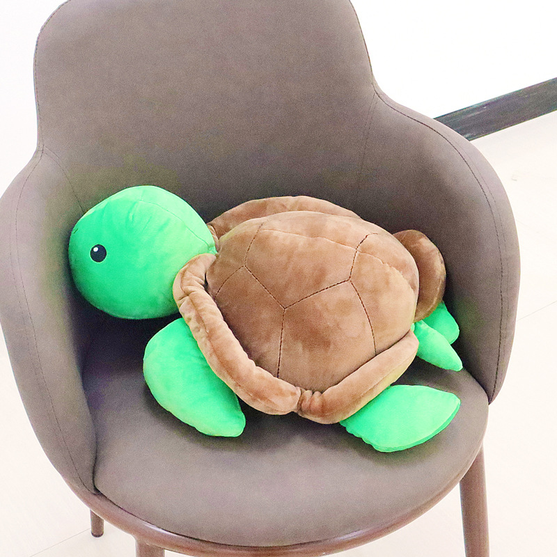 超软可爱小乌龟抱枕公仔办公室沙发靠垫毛绒玩具创意玩偶定制logo